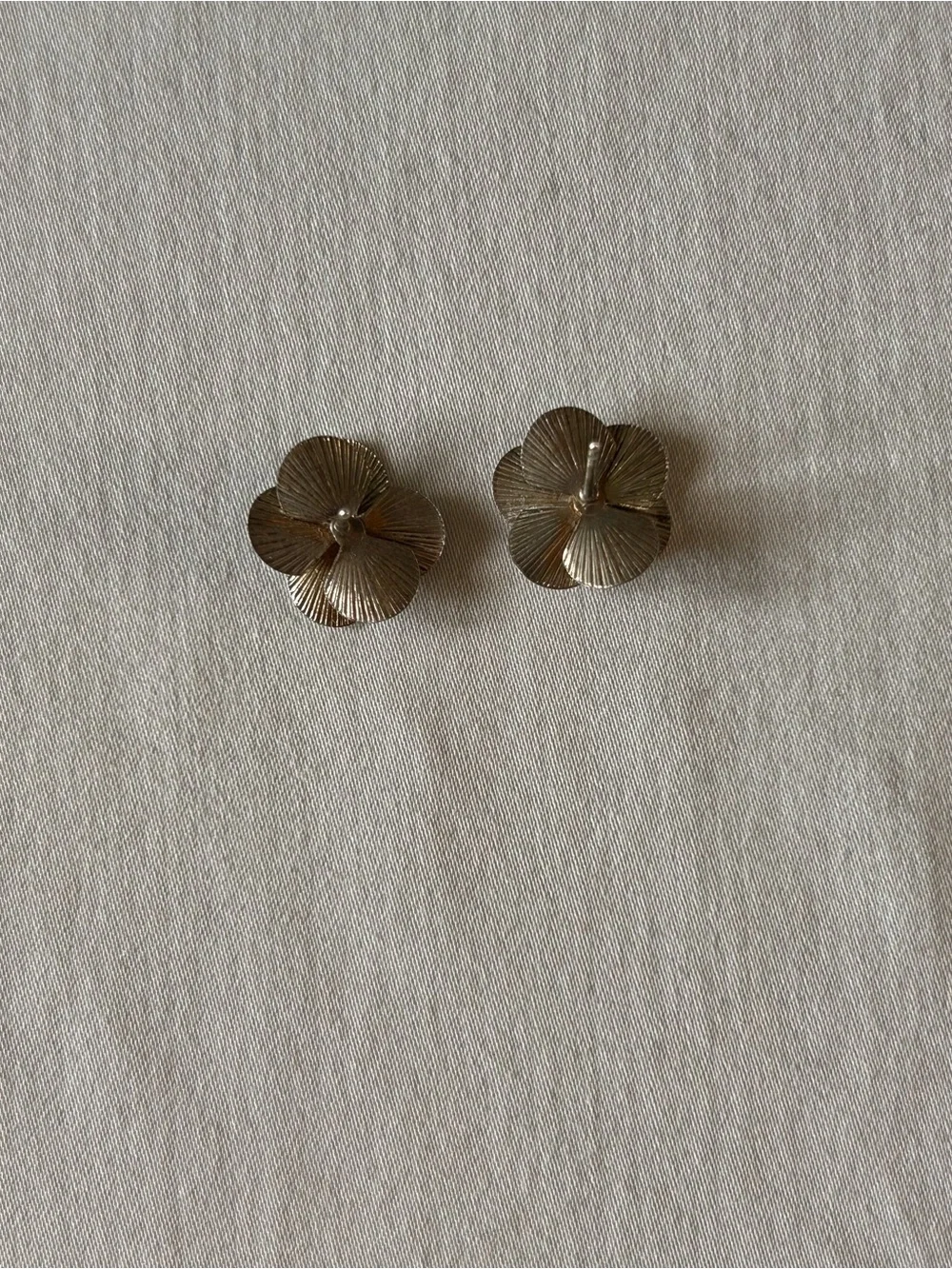 3 Pair Stud Earring Bundle Coral, Mint Green, Floral Silver Gold Tone
